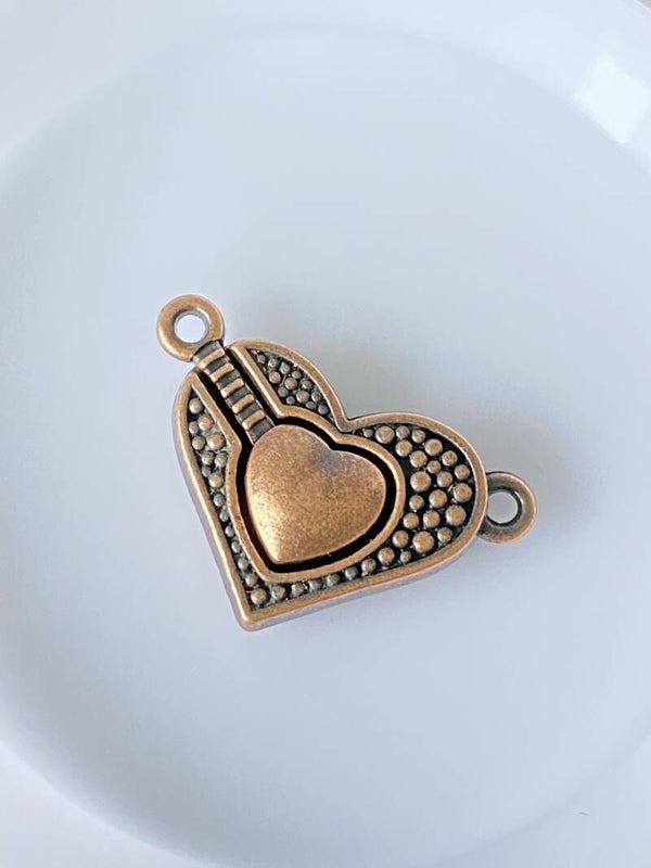 Magnetic clasp 25x15mm Old Copper tone