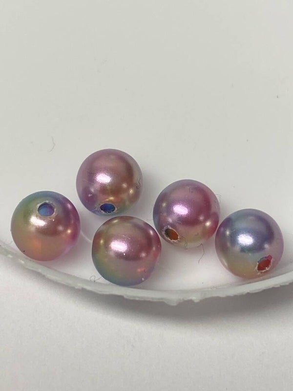 Miyuki Round Acrylic Resin Beads 6mm Pink