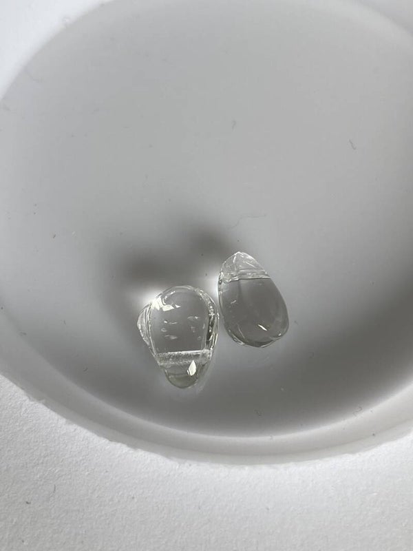 Glass Drop 9x6 Crystal