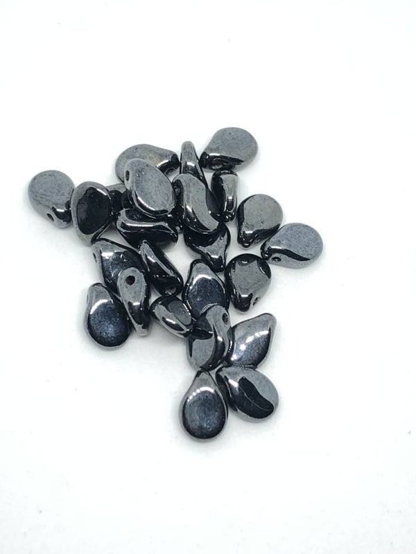 Pip Beads 5x7mm Hematite