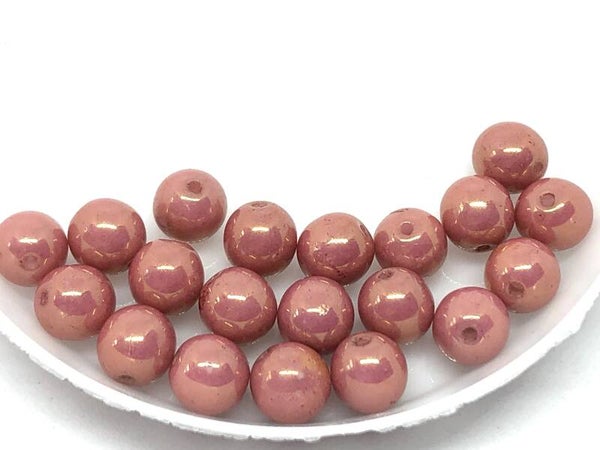 Round Beads Glass 6mm