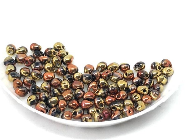 Miyuki Drop 3,4mm Black California Gold Rush DP-55041