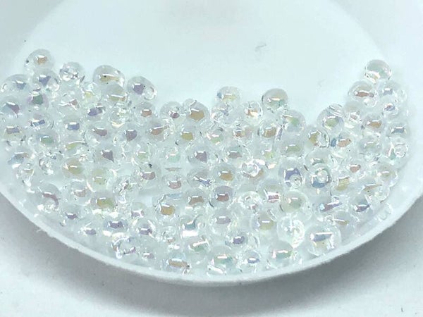 Miyuki Drop 3,4mm Crystal AB DP-0250