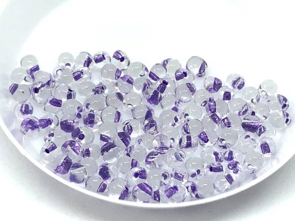 Miyuki Drop 3,4mm Crystal Purple Lined DP-40