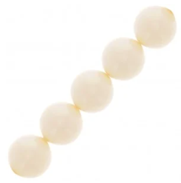 Preciosa Round Maxima 10mm Pearl Effect Cream