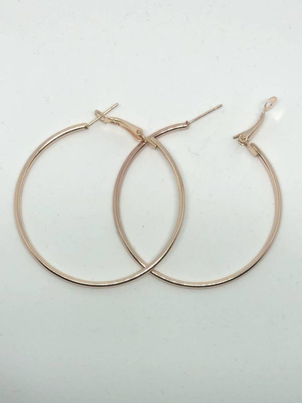 Earrings "Rose Gold Tone" 40mm