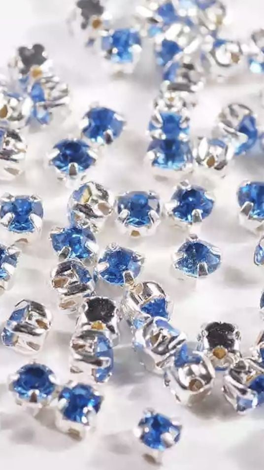 Chaton Montees 3mm Denim Blue