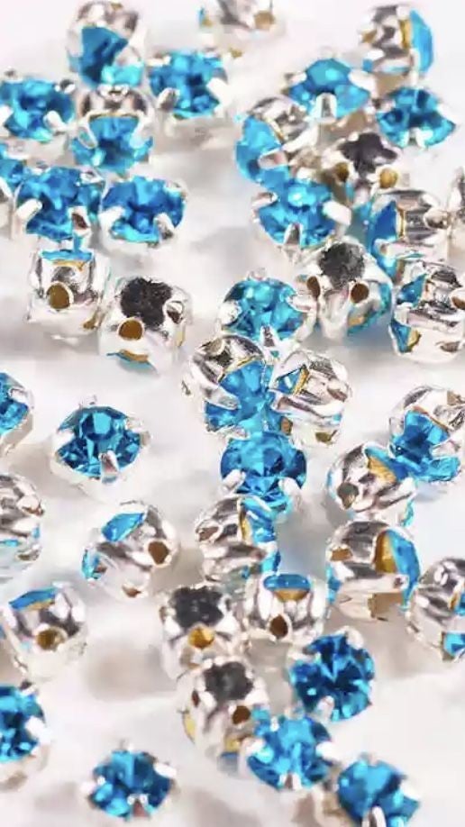 Chaton Montees 3mm Aquamarine