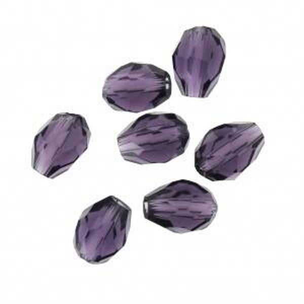 Top Drilled Drop 6x8 Dark Amethyst