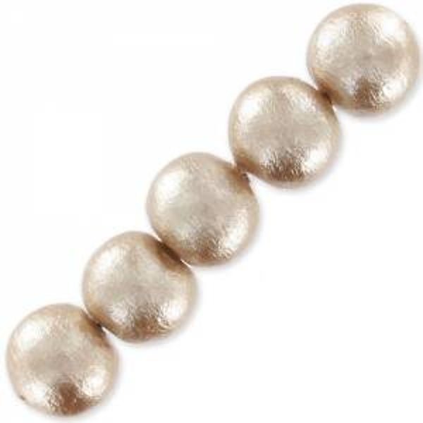 Miyuki Cotton Pearls 12mm Light Caramel