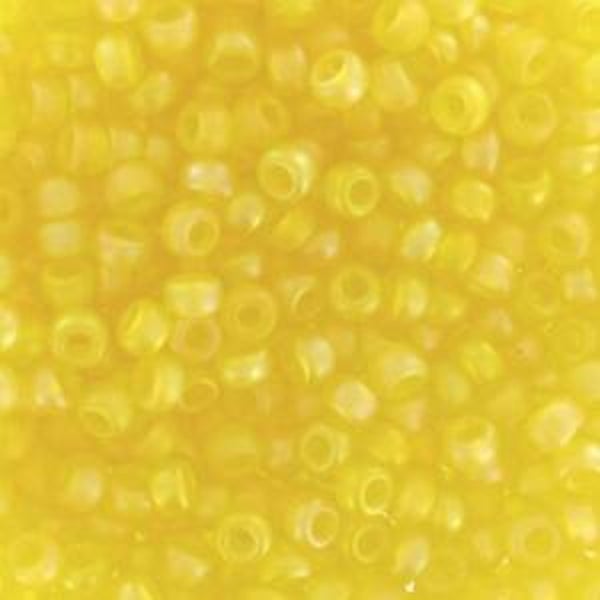 Seedbeads 11/0 TR Yellow AB Mat 136FR