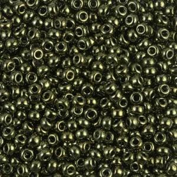 Seedbeads 11/0 Metallic Olive 459