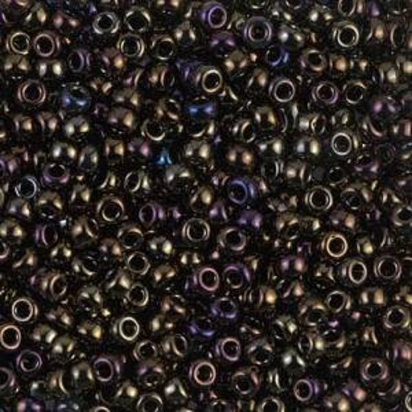 Seedbeads 15/0 Metallic Brown Iris 458