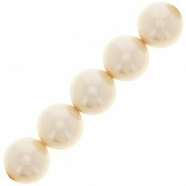 Preciosa Round Maxima 10mm Pearl Effect Creamrose