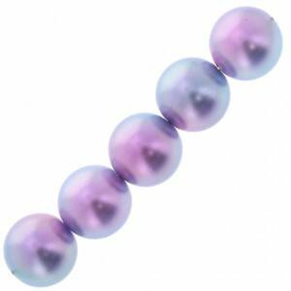 Miyuki Round Acrylic Resin Beads 6mm Purple