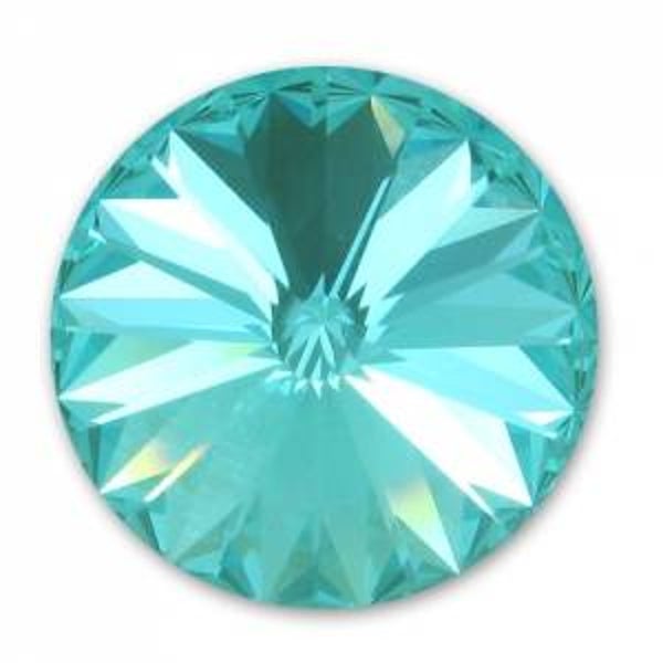 Pure Crystal Rivoli 1122 14mm Light Turquoise