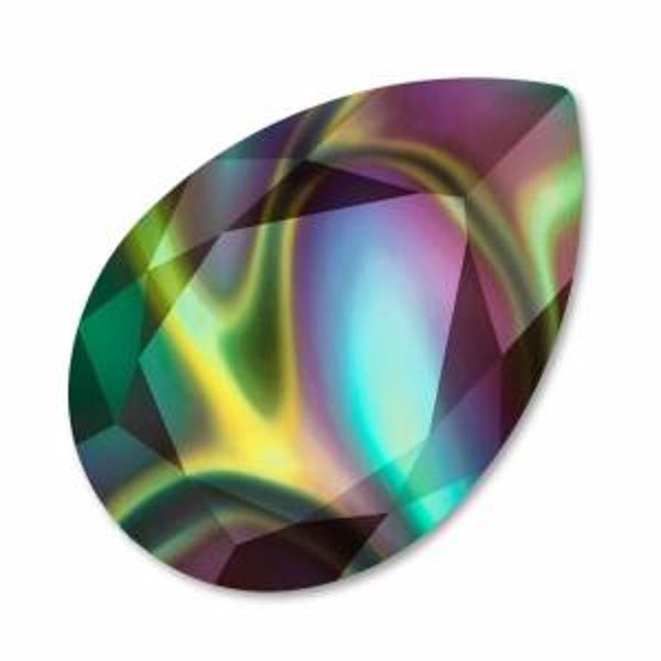 Swarovski Pear 4327 / 30x20mm  Crystal Rainbow Dark