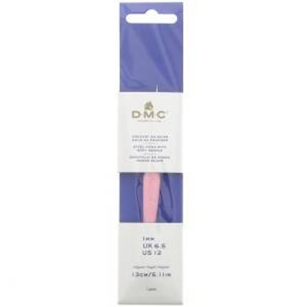 DMC Crochet hook Softgrip Pink 1 mm
