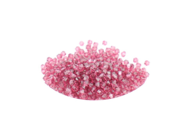 DeLara Crystal Bicone 3mm Fuchsia