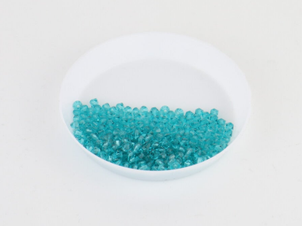 DeLara Crystal Bicone 3mm Blue Zircon