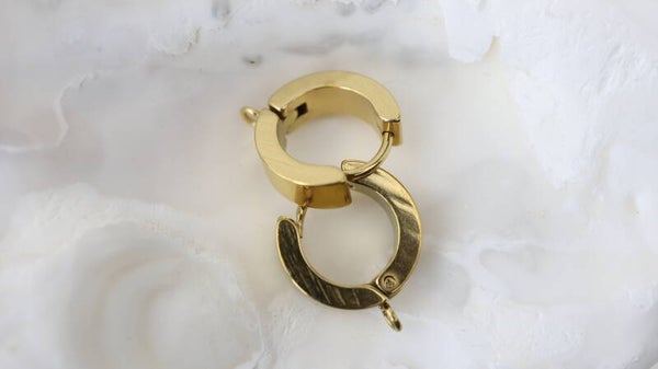 Earring 15mm Gold Tone