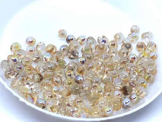 Miyuki Drop 3,4mm Light Gold Rainbow