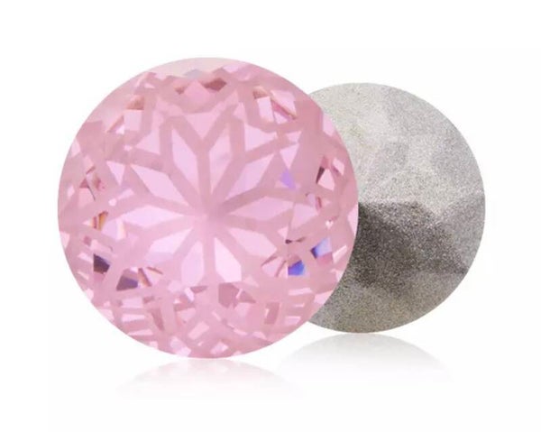 Glass Lotus Rivoli 14mm Light Rose