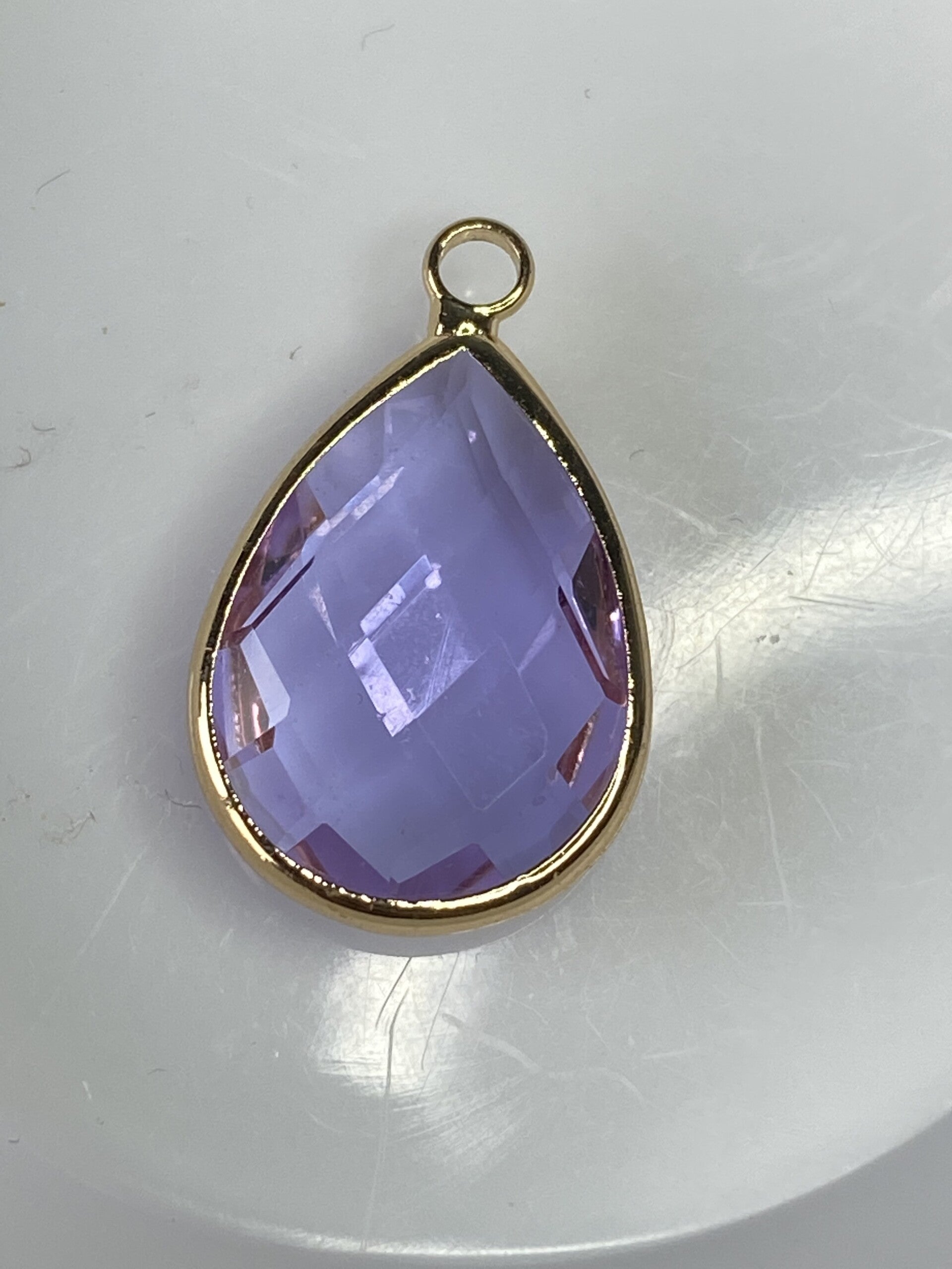 Drop Pendant 22x14mm Violet