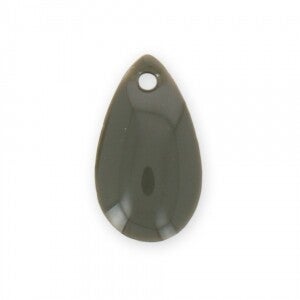 Drop Shape 14x8mm Medium Grey
