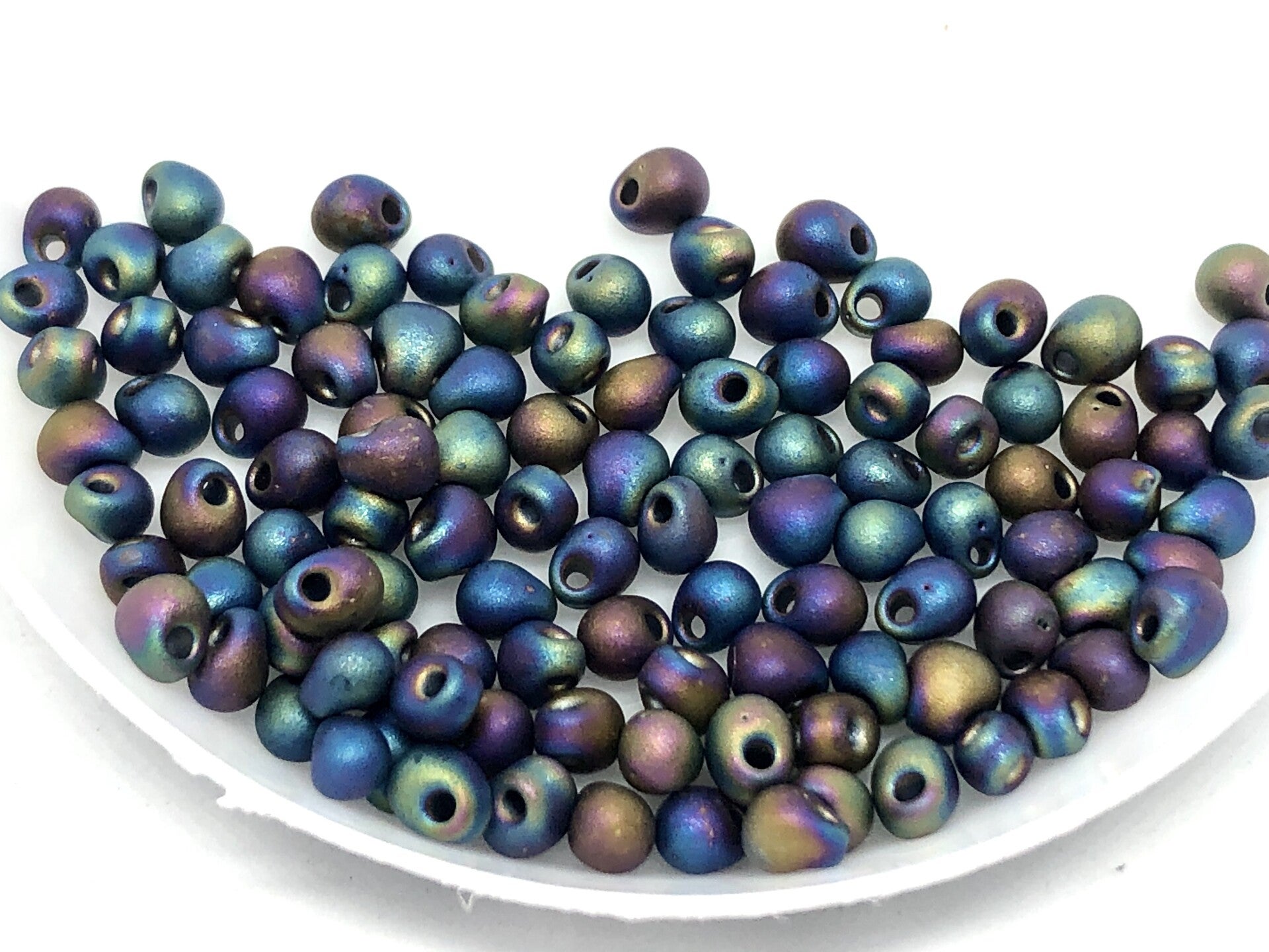 Miyuki Drop 3,4mm Matte Black AB DP-0401F