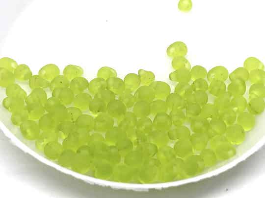 Miyuki Drop 3,4mm Matte Chartreuse Transperant DP-0143F