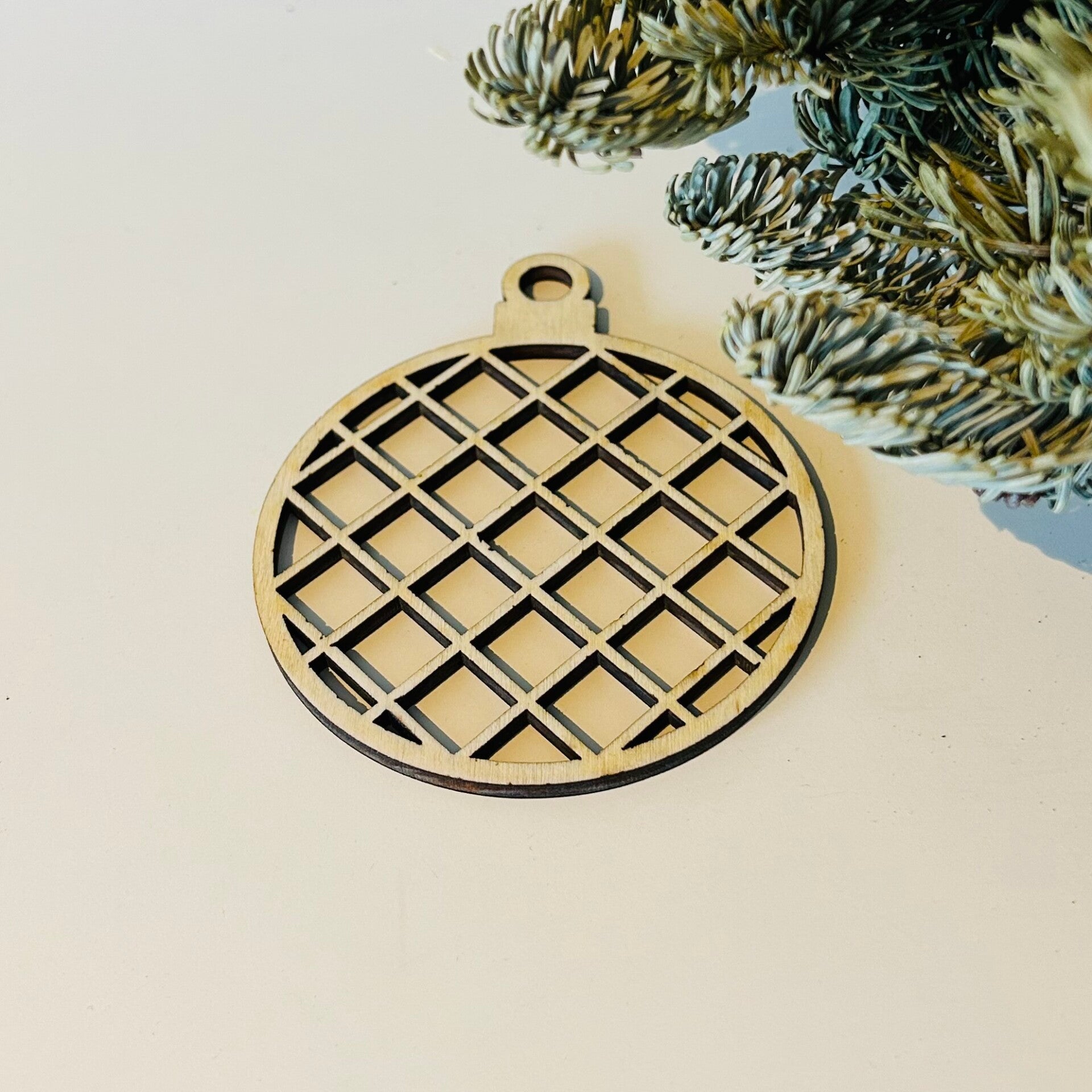 Kerstbal - Vierkantjes