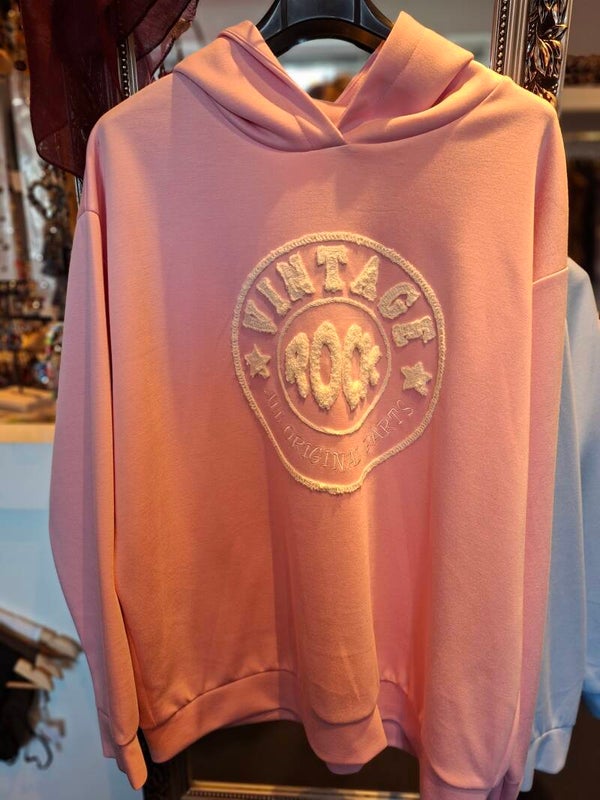 Hoodie vintage roze 1640