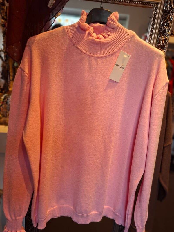 Ruffle col baby roze 1656