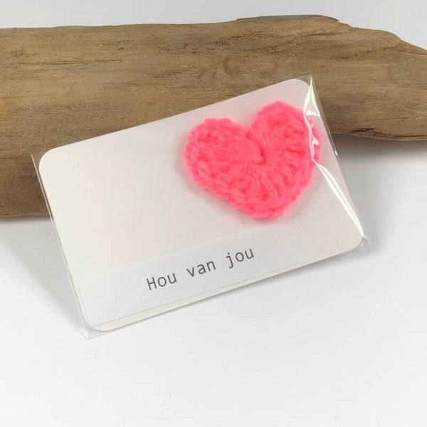 Crochet hartje mini
