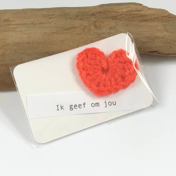 Crochet hartje mini