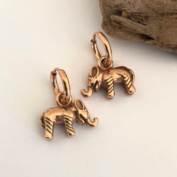 Oorbellen rose elephant