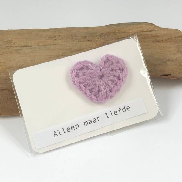 Crochet hartje mini