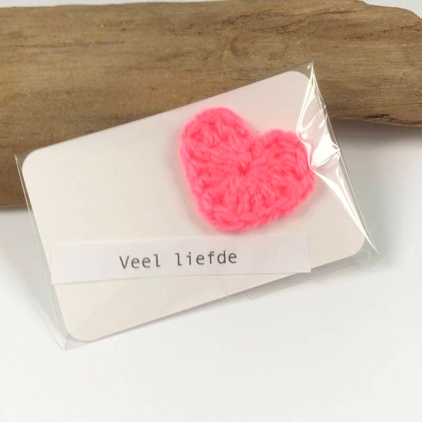 Crochet hartje mini
