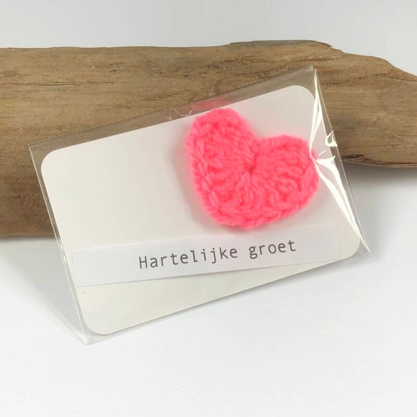 Crochet hartje mini