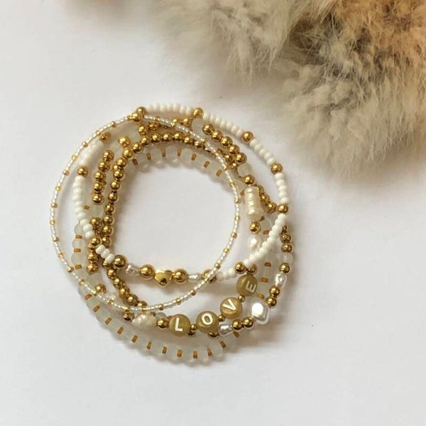 Set armbanden goud