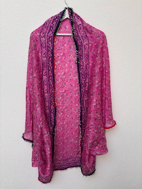 Zijden shrug omslagblouse