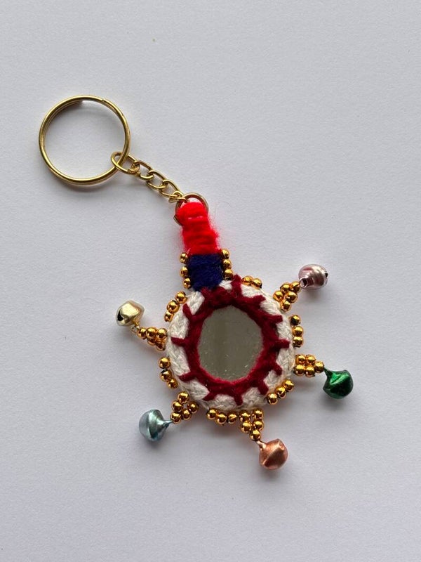 Mirror keyring bordeaux