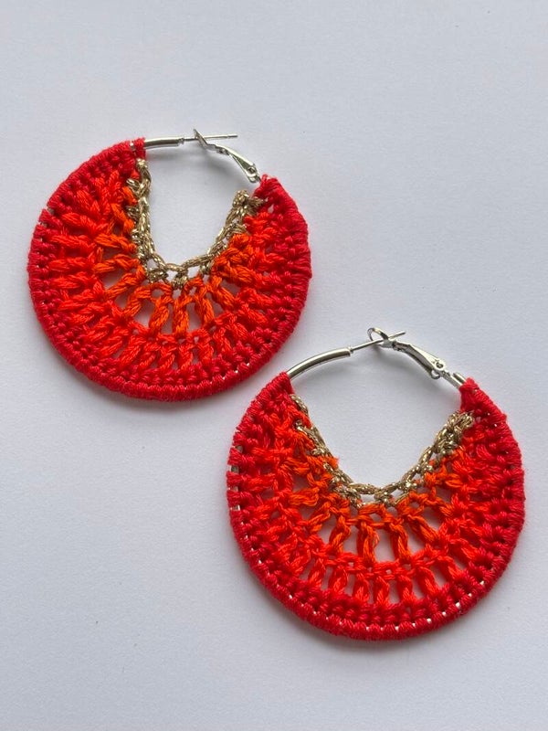 Crochet oorbellen