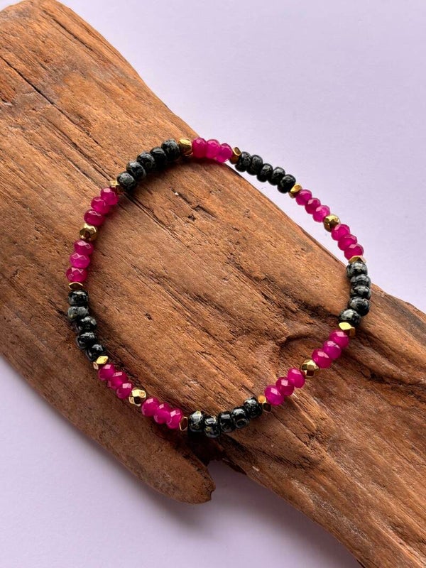 Armband facet beads