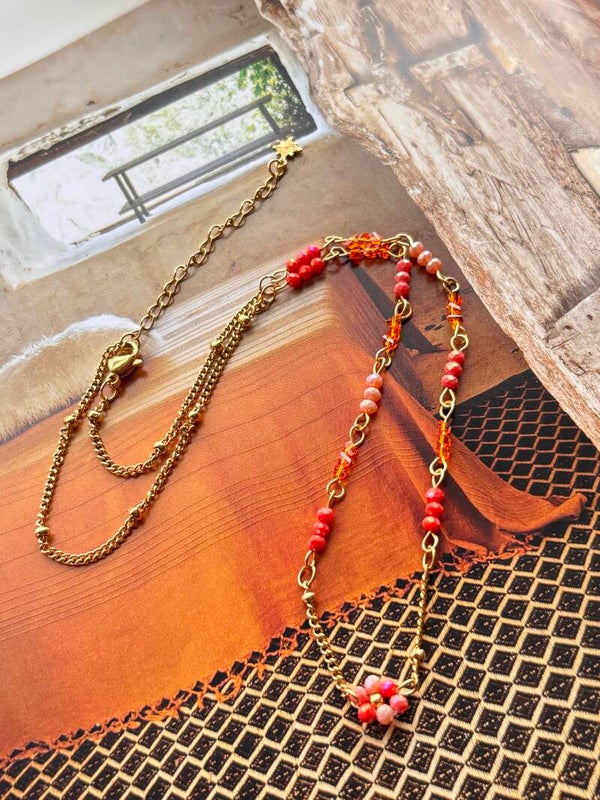 Ketting orange flower