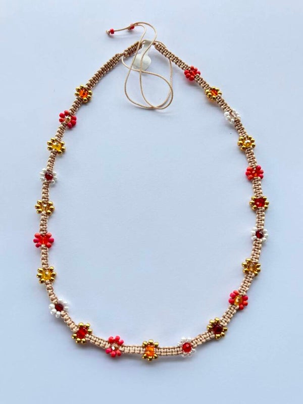 Ketting hippie flowers