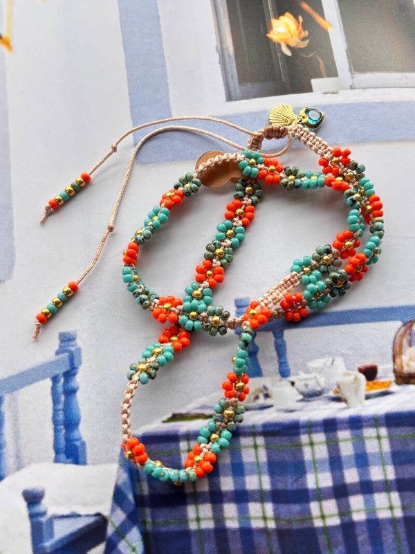 Ketting hippie flowers