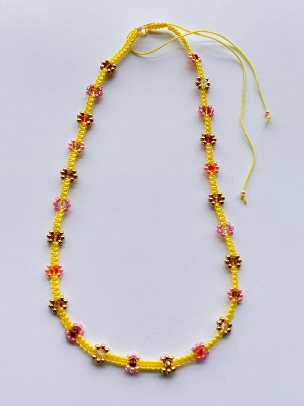 Ketting hippie flowers