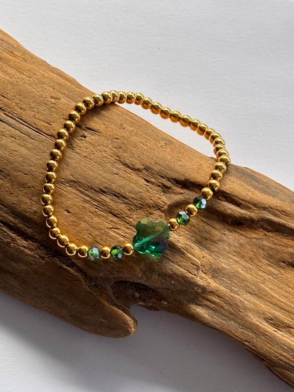 Armband beads klaver